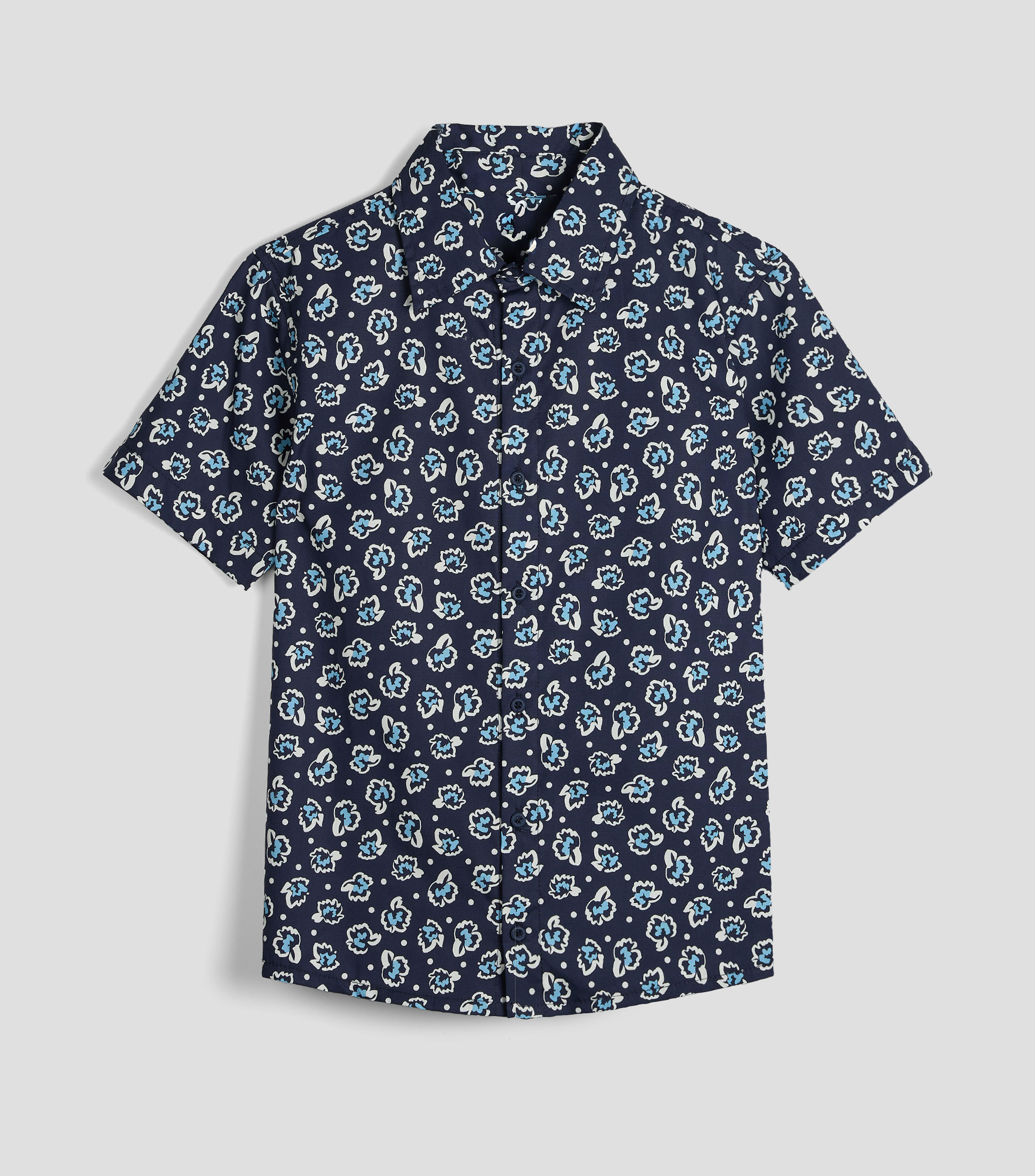 Camisa Hawaiana estampada manga corta Niño